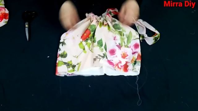 خياطة فستان و بطريقة قص بسيطة جدآ