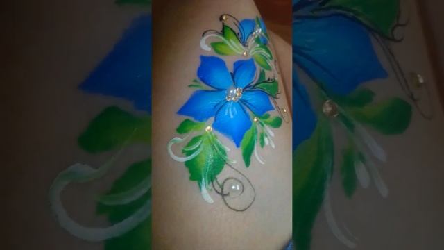 Синий цветок. аквагрим смотреть онлайн