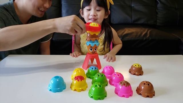 Playing Ice Cream Stacking Game| Oops Scoops Ice Cream Game смотреть онлайн