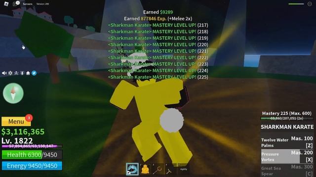 GETTING WATER KUNG FU V2!! (SHARKMAN KARATE) IN BLOX FRUITS!!! смотреть онлайн