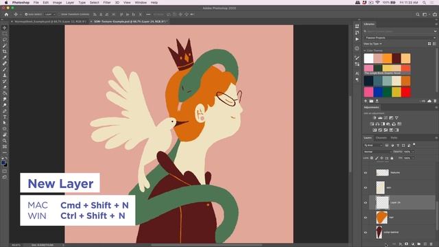 How to Add Texture to your Designs in Photoshop смотреть онлайн