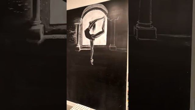 Роспись стен в Казани - Рисунок мелом смотреть онлайн