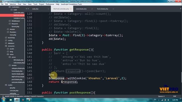 LARAVEL 34 Response Phan 2 Json Cookie Download смотреть онлайн