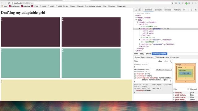 ENGL 3844 Example: CSS Grid repeat() and minmax() смотреть онлайн
