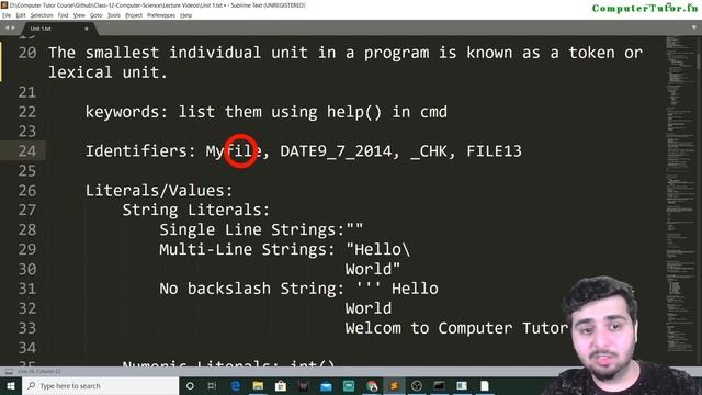 Tokens in Python | Part [2/10] Chapter 1 | CBSE Class 12 CS/IP смотреть онлайн
