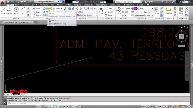 Como Rotacionar Objeto No AutoCad Com Referência смотреть онлайн
