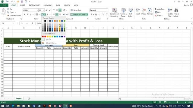 Stock Management In Excel Bangla II Fully Automatic Profit & Loss Calculation In MS Excel