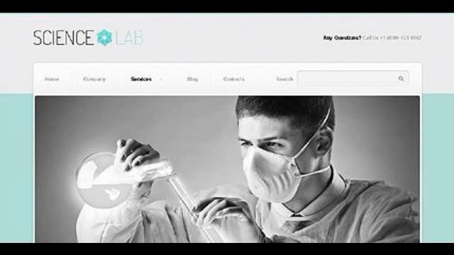 Preview White _ Grey Science Lab Joomla Template by Astra смотреть онлайн