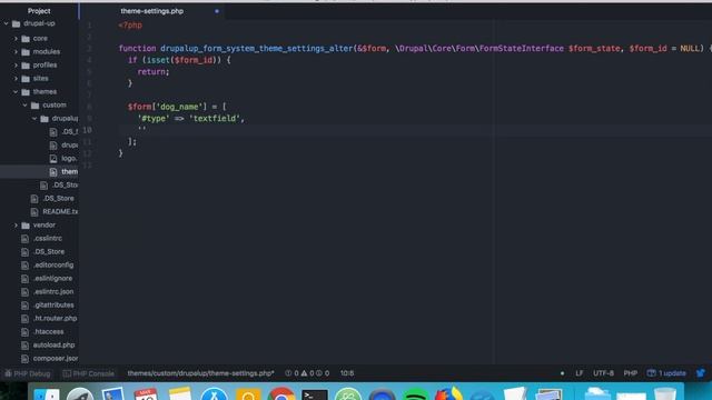 Custom advanced Theme settings - Part 1 - adding a custom field to the theme admin page смотреть онлайн