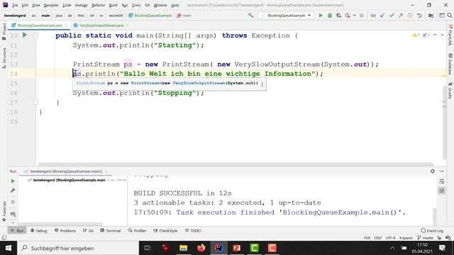 Woche 04 (6): BlockingQueue - Thread zu Thread Kommunikation смотреть онлайн