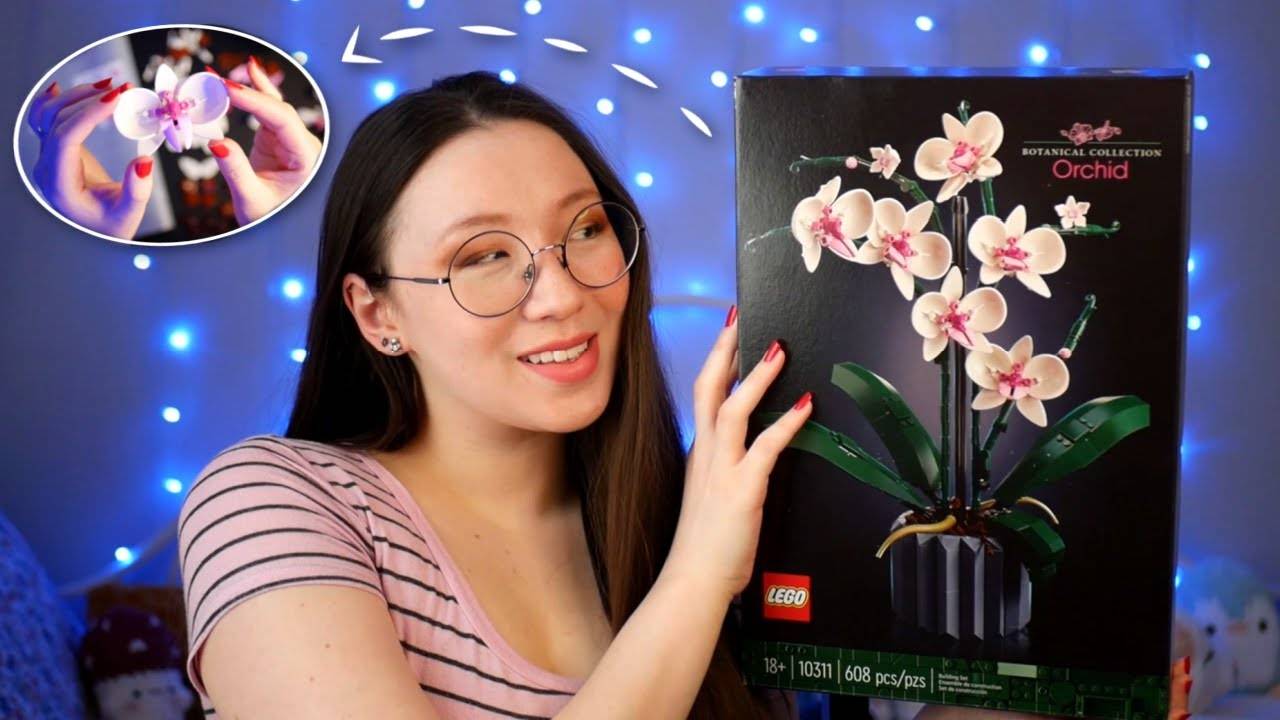 🌸 JubileeWhispers - Лего АСМР Строим Lego Orchids вместе с вами! 🀣 Бинауральная тихая релаксация