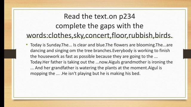 Household chores.teaching distance.Form 6 смотреть онлайн