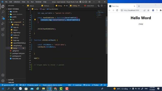 Truyền Data Từ Child Đến Parent Component смотреть онлайн