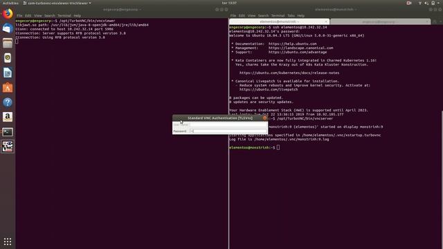Acesso multiusuário via VirtualGL e TurboVNC смотреть онлайн