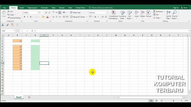 Menyalin Pemformatan Sel MS Excel 2016 смотреть онлайн