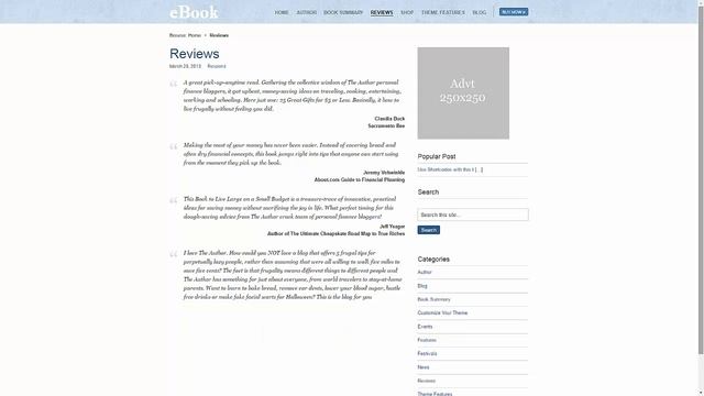 eBook WordPress Theme смотреть онлайн