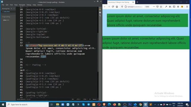 Bootstrap 4 Margin And Padding | Bootstrap 4 Bangla Tutorial | смотреть онлайн