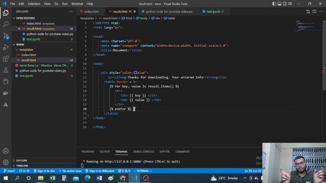 Youtube Video Downloader | Using python & flask смотреть онлайн