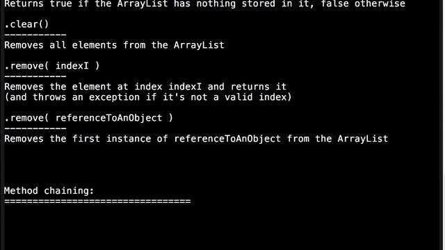 ArrayLists смотреть онлайн