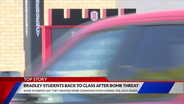 Bradley University students react to police response after bomb threat смотреть онлайн