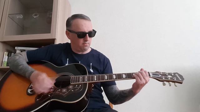 2006 Epiphone EJ-300 Jumbo Acoustic Guitar Demo смотреть онлайн