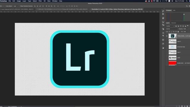 Neon Logo Photoshop CC 2020 смотреть онлайн