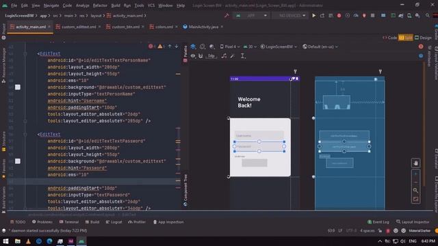 Login Screen UI Design Android Studio XML | ConstraintLayout |The AndroidMan смотреть онлайн