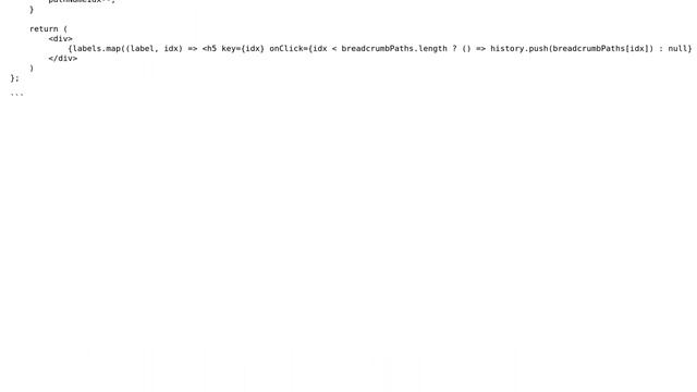 Code Review: React breadcrumbs component implementation смотреть онлайн