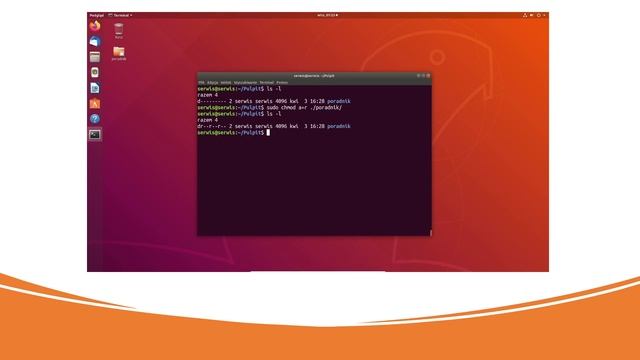 Linux - uprawnienia plików: Jak używać komend chmod i chown смотреть онлайн