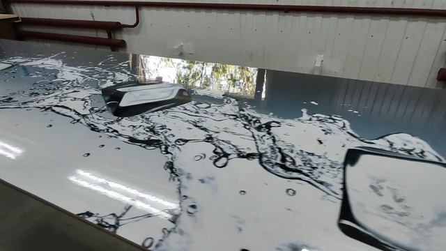 Кухонный фартук (стеновая панель) на основе МДФ глянцевое покрытие. смотреть онлайн