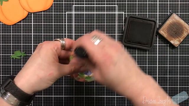 Stamp On A Shape! | Rubber Stamp Tapestry | Peg Stamps - Garden Of Summer Mum (Card Making Tutorial