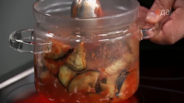 Жареные баклажаны в томатном соусе смотреть онлайн