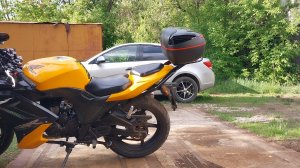 Изготовление крепления кофра на мотоцикл.