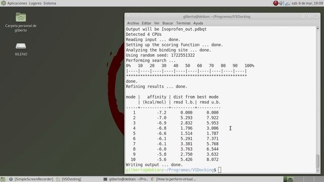 Virtual Screening Docking con Autodock Vina, Perl y Bash script Linux Debian 10 8 смотреть онлайн