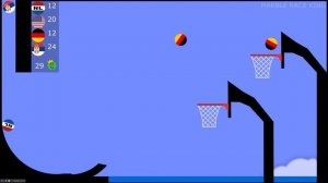 Basketball Marble Race with Countries in Algodoo \ Marble Race King