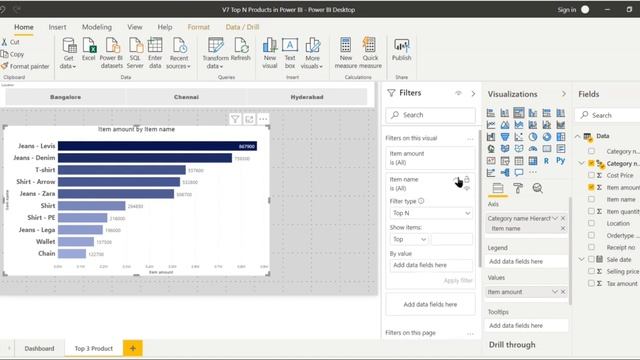 How to find Top 10 Products in Power BI in Tamil (20/100) смотреть онлайн