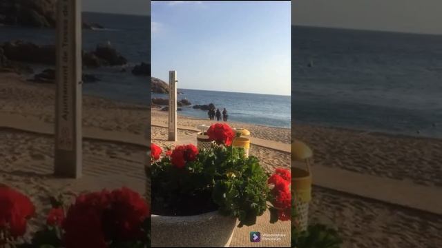 Испания.Тосса де мар.Море,пляж,аквалангисты в октябре 2021/Tossa De Mar.Spain