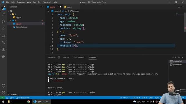 TypeScript Objects, Arrays & Enums Part-3 смотреть онлайн