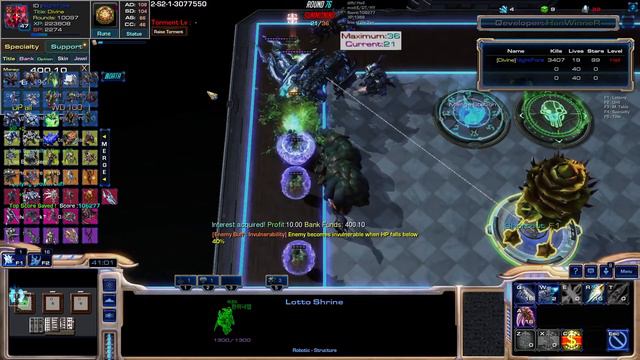[StarCraft 2]【Arcade】Lottery Defence EU v17.9 ► Game 50 | Hyper ♦ Hell ★ Round 115 ║#220║ смотреть онлайн