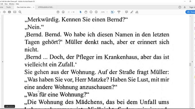 Немецкая адаптированная книга Das Gold der alten Dame (A1/A2) #4 смотреть онлайн