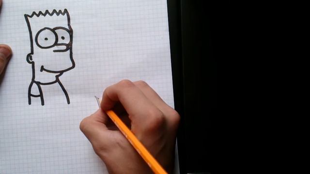 Как нарисовать Барта Симпсона. смотреть онлайн