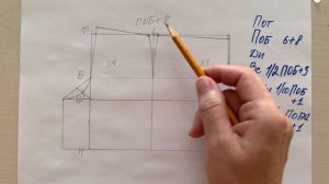 Построение выкройки широких шорт с карманами