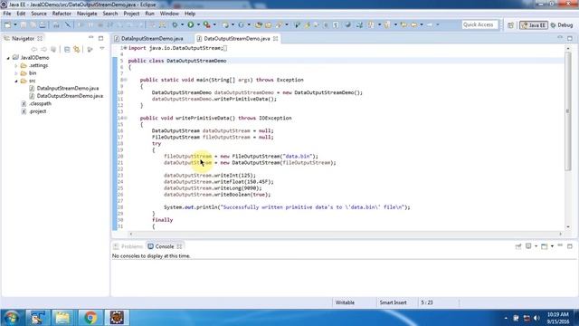 What is DataOutputStream in Java? | Java IO | Java Tutorial смотреть онлайн