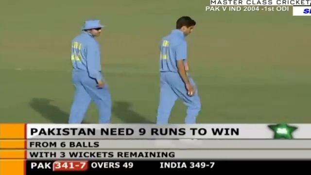 Pakistan need 14 runs from 11 balls against india | 2004 | WHO GONNA WIN смотреть онлайн