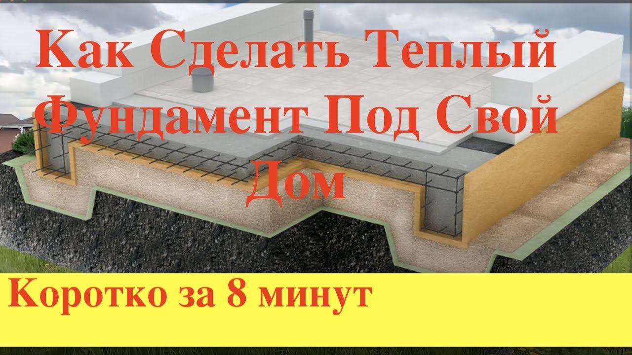 Монолитный дом. Фундамент для монолитного дома. Monolithic House. Foundation For A Monolithic House