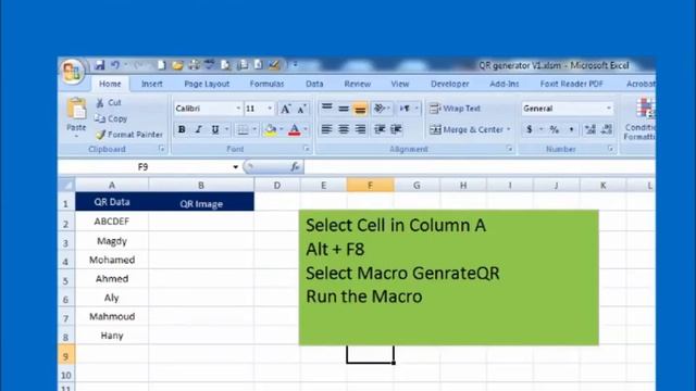 Create QR Barcode in Excel смотреть онлайн