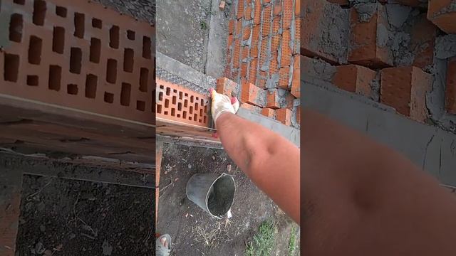 Кладка дома по рейке #2