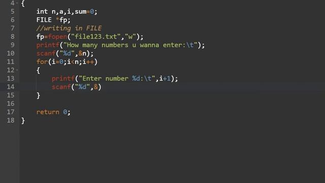 C Program to write integers into file and calculate sum by reading the file смотреть онлайн