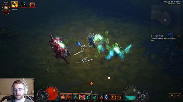 *LIVE* Diablo 3 Necromancer gameplay D3 PTR 2.6.0 | Necromancer leveling смотреть онлайн