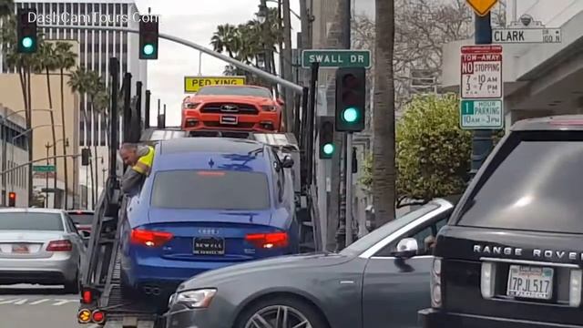 Los Angeles Driving Tour: Beverly Blvd, Beverly Center Shopping Mall & Beverly Hills Audi Dealer смотреть онлайн